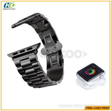 Classical stainless steel metal watchstrap for apple watch 38mm 42mm